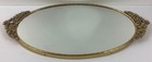 Vtg Matson Ormolu Rose Floral Filigree Mirrored Vanity Tray   Wall Mirror