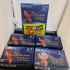 Lot Of 6 Sony Vhs-c 30 Minute Cassette Tapes  Premium Grade New sealed  Japan