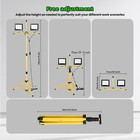 30000 Lumen Led Work Lights  Portable 3 Head Work Light With Adjustable Stand