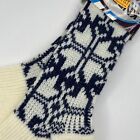 Vtg Socks Knee Hi Luxuries Socks 70 s Nos 9-11 Colorful Hi Bulk Orlon Acrylic