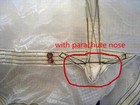 8-sided White Translucent Military Parachute No Parachute Cord  7 6x7 6m