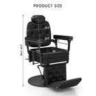 Artist Hand Black Recline Vintage Barber Chair Hydraulic Heavy Duty Beauty Salon