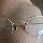 Vintage Bausch   Lomb Arcowire Frame Eyeglasses 1 10 12k Gold Filled C3854