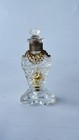 Art Deco Bohemia Czechoslovakia Crystal Perfume Bottle With Stopper
