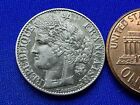 1881 France 50 Centimes Coin A Mint  835 Silver   mx171