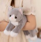 Gray Kitten Cat 18 Inch Pillow Stuffed Animal Plush Toys Toddler Doll Kids Gifts