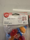 Wilton Derby Clown Cake Picks - 2 Pack Lot Birthday Carnival Cupcakes Sealed Nos