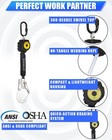 Shemior Swivel Top Self Retracting Lifeline 6ft Srl Retractable Lanyard