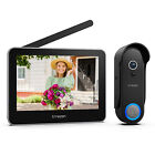 Full Wireless Wifi Video Doorbell Intercom Entry System 7  Touch Monitor Tuya