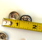 Chanel Vintage Silver Metal Button 18 Mm  set Of 2 