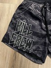 Kill Crew Muay Thai Shorts Black Camo Pattern bold White  kill Crew  Logo  Sz Sm