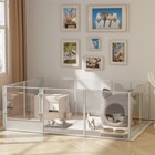 Clear Whelping Box Heavy Duty Large Dog Puppy Pen Birthing Supplies Playpen Cage