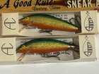 Lot Of 2 Vintage Ac Shiner No  300 Wooden Jerkbaits Fishing Lures Nos Tackle