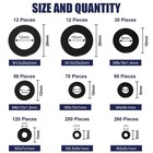 Wegoup 900pcs Nylon Flat Washer Assortment Kit For Bolts   Screws  m2-m12 
