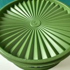 Tupperware Servalier Stacking Cookie Canisters Dark Green New Green