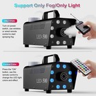 500w Led Smoke Fog Machine Rgb Color Stage Fogger Effect Halloween Disco Club Us