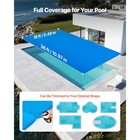 Uimoso Solar Pool Cover 36 X 18 Ft Pool Heating Cover 8 Mil Pool Heater Cover
