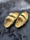 Birkenstock Arizona Slide Sandals Pale Pink 2-strap Buckle Cork Eu 36 Us 5 5
