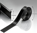 41-inch High Elasticity Replacement Silicone Squeegee Strips  For Black