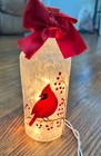 Winter Cardinal Frosted Glass Light Young   s Home Decor Christmas