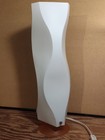 Vintage 1999 Ikea 17  Korvett Tall Lamp W polypropylene Shade - Orange white