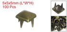 100 Pcs Pyramid Rivets For Clothing  5mm 4-jaw Square Rivets  Bronze