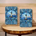 Nautical Lighthouse Metal Wall Sign 8x12 Inch Decor For Coastal Or Beach House