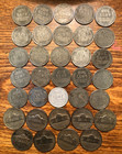 Wwii Coin Lot 9 35  Silver War Nickels  1943 Steel Lincoln Wheat Cents Half Roll