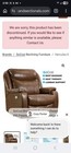 Socozi Hercules Big Man s Wallhugger Recliner Heated Massage Lumbar Brown