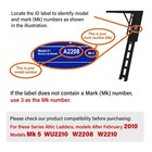55-2 Pair Attic Ladder Hinge Arms For Werner Mk 5  Wu2210  W2208  W2210 2010-up