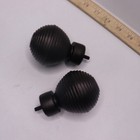 Modern Layer Curtain Rod And Coordinating Finial Set Matte Bronze 1  X 36 -72 