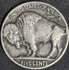 1937 Hobo Nickel Skull Carved Buffalo Indian Head Five Cents Nickel Folk Art 