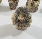 Lot Of 10 Netsuke Style Figurines Resin 2  - 2 5 