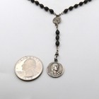 7 Sorrows Chaplet Silver Black Wood Beads France Calvaire De Joliment Antique