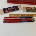 Coca-cola Coke Advertising Stationary Set Coke Ruler Pen Pencils Vintage 1930   s