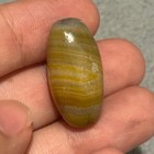 Rare Ancient Central Asian Banded Agate Stone Bead With Eye