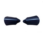 Ink Black Hand Grips Protector Windshield For Harley Softail Dyna Street Bob Fld