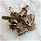 Nautical Maritime Antique Brass Sextant Marine Astrolabe Ships Instrument Gift