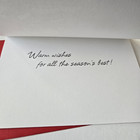 Vintage Christmas Card Hallmark Funny Santa And Reindeer Fishing On Boat