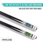 Pool Cue Stick - 58 Inch Canadian Maple Billiard Pool Stick 19oz Set Of 2  bg 