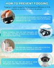 Dry Snorkel Set panoramic Wide View Anti-fog Scuba Diving Mask professional S   