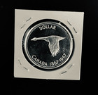 Two 1967 Canada Flying Goose Dollar-80  Canadian Silver Dollar-beautiful Coins  