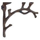 2 Cast Iron Tree Branch Shelf Brackets Rustic Antique Brown 7 1 4 X 6 1 4 Inch