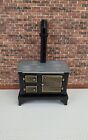 Dollhouse Miniature Kitchen Stove Oven Black Metal 1 12 Scale Vintage Style