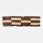 Kuba Handwoven Embroidered Raffia Textile Congo 47 X 13 Inch