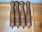 Set Of 4 Vintage Furniture Legs Coffee Or Side Table Turned Wood Salvage Screw