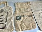 3 Vintage Bank Money Bags Rancho Santa Fe   Us Mint  1 000 Quarters Canvas Bag