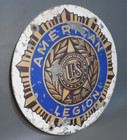 Vintage  Crusty  Us American Legion Metal Sign   18 In 