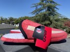 Nfl Men s Team Stripe Slippers Slip On House Shoes Foco