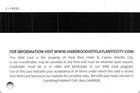 Hard Rock Casino Atlantic City  Nj Slot Card With C-1922l